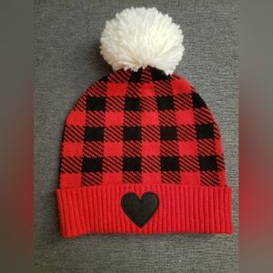 Valentine's Buffalo Plaid Beanie